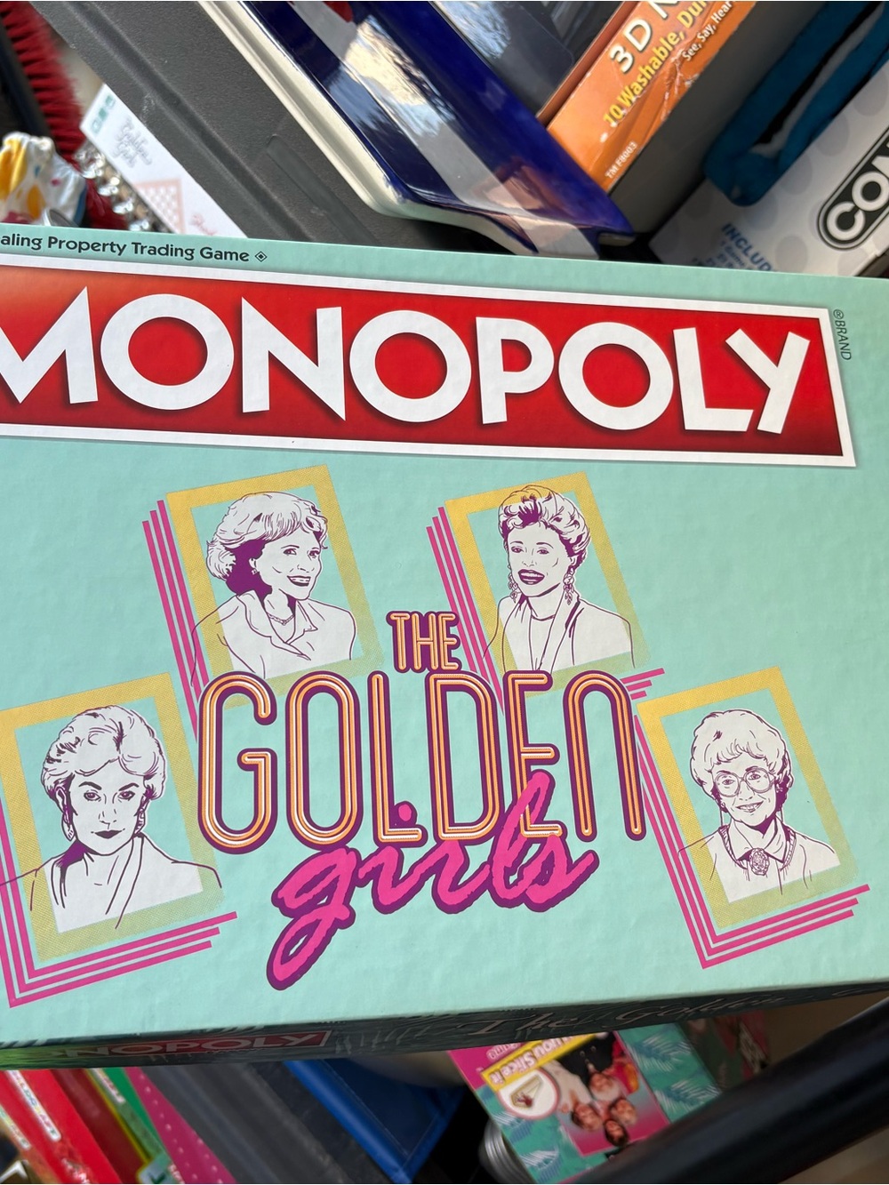 Monopoly: The Golden Girls Edition - Teal & Pink Box